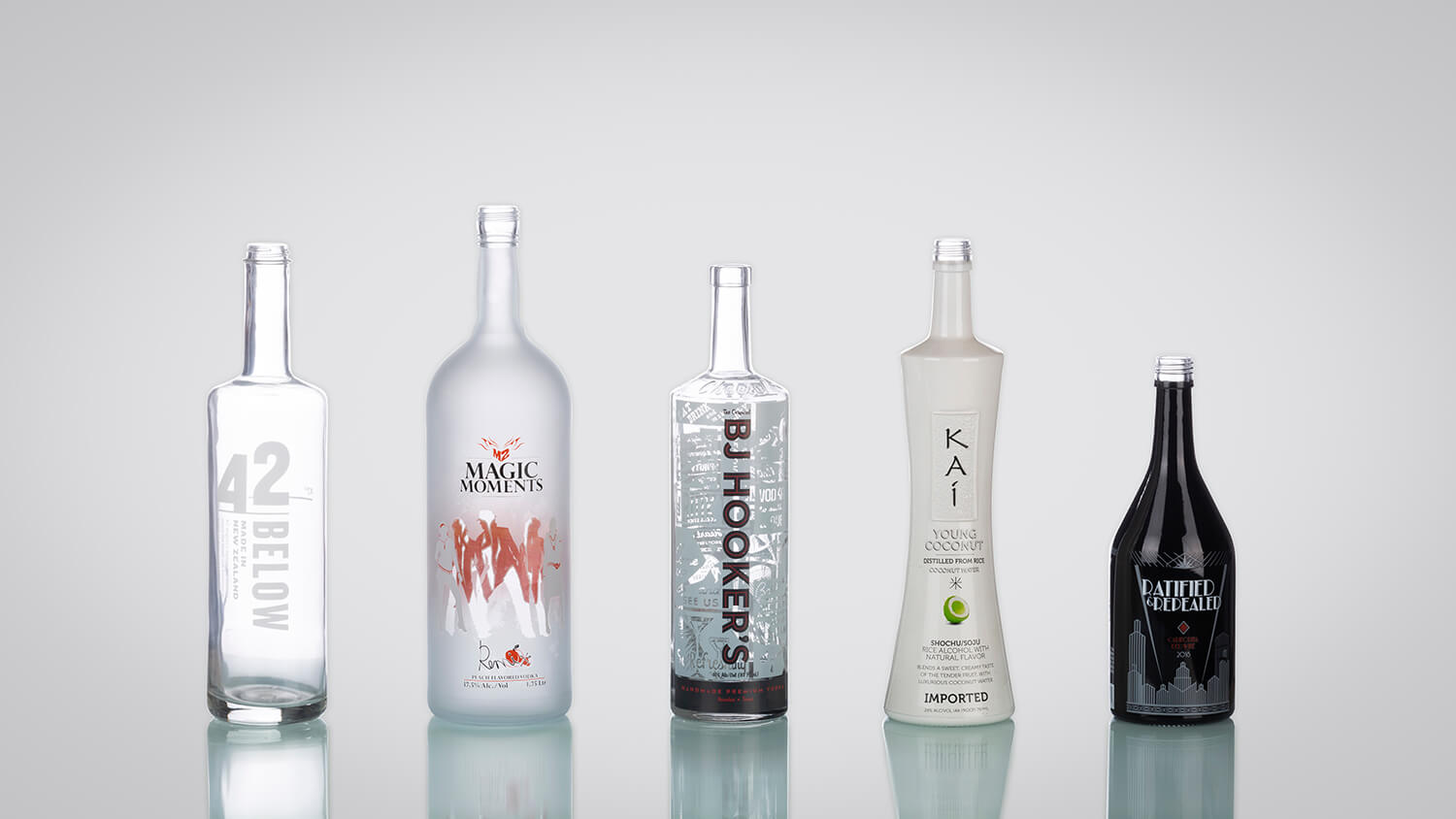 Premium decorated bottles with standout branding.