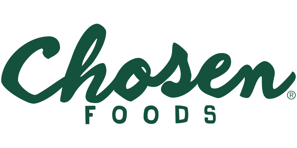 Chosen foods, a trusted Food-Grade brand that has partnered with Evergreen's glass packaging