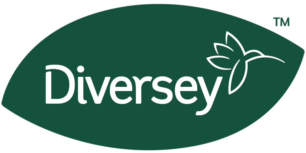 Diversey logo, a supply chain company with a variety of pharmaceutical products, a partner of Evergreen