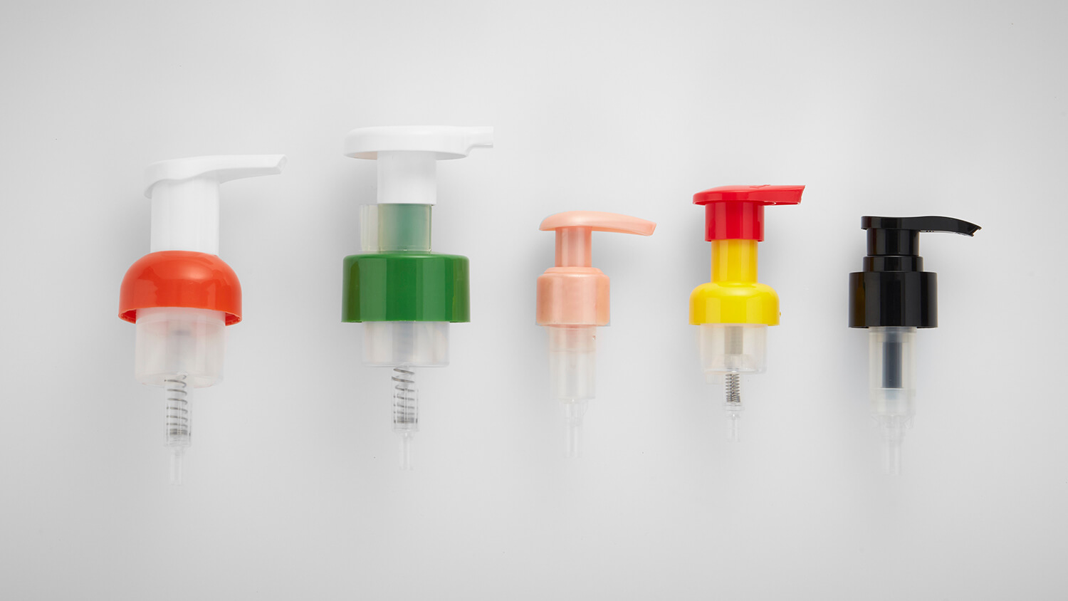 Foaming pumps with tailored designs for personal care and medicinal packaging.