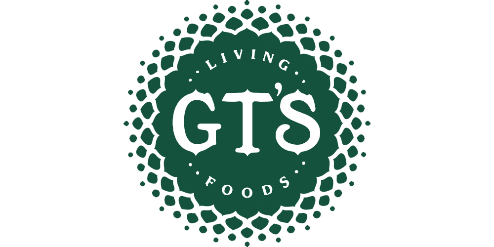 GT's Kombucha logo, a trusted brand that has partnered with Evergreen's glass packaging specialties