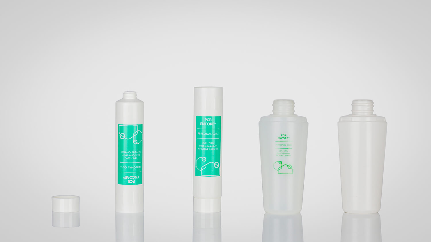 PCR plastic bottle templates, with different moldings and design examples.
