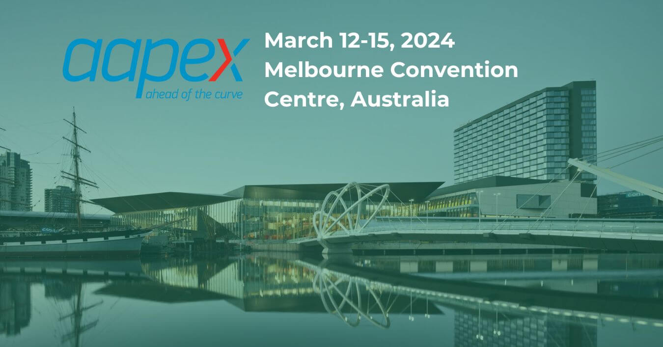 Appex 2024 packaging convention building in Melbourne Australia, with Evergreen.