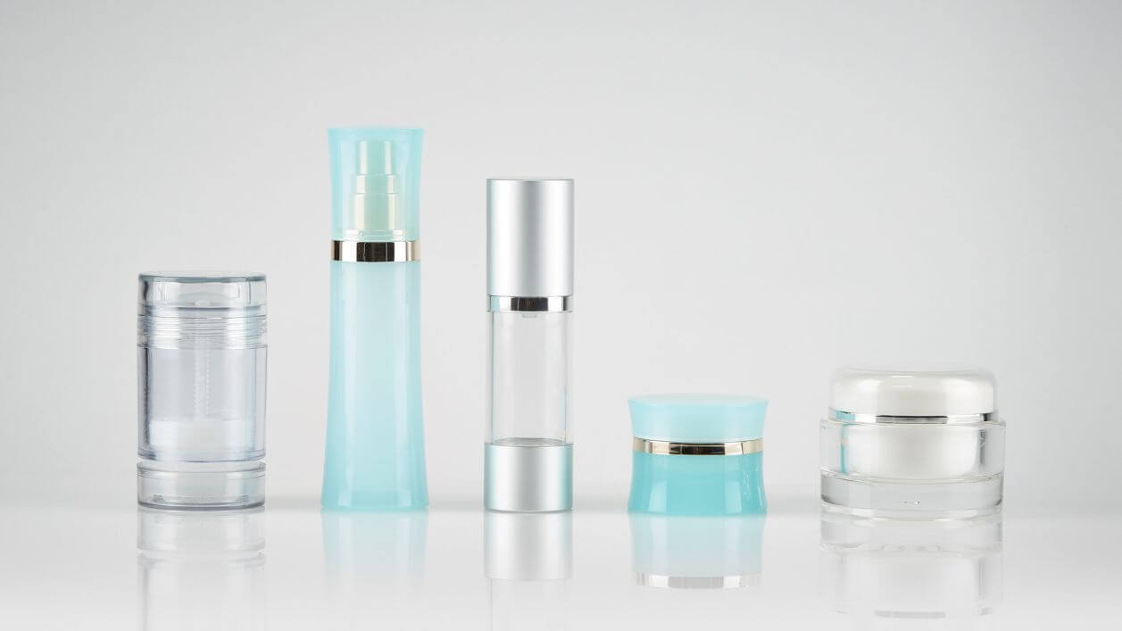 Cosmetic containers with advanced decoration, custom prints, and branding.