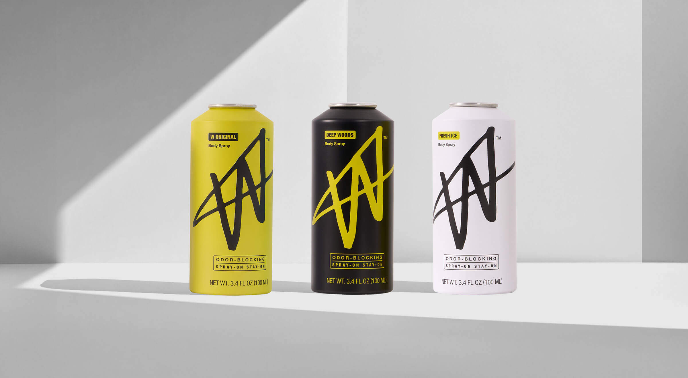 Aerosol cans by evergreen, decorated with lithographic printing.