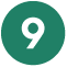 Number Nine Bullet List Icon.