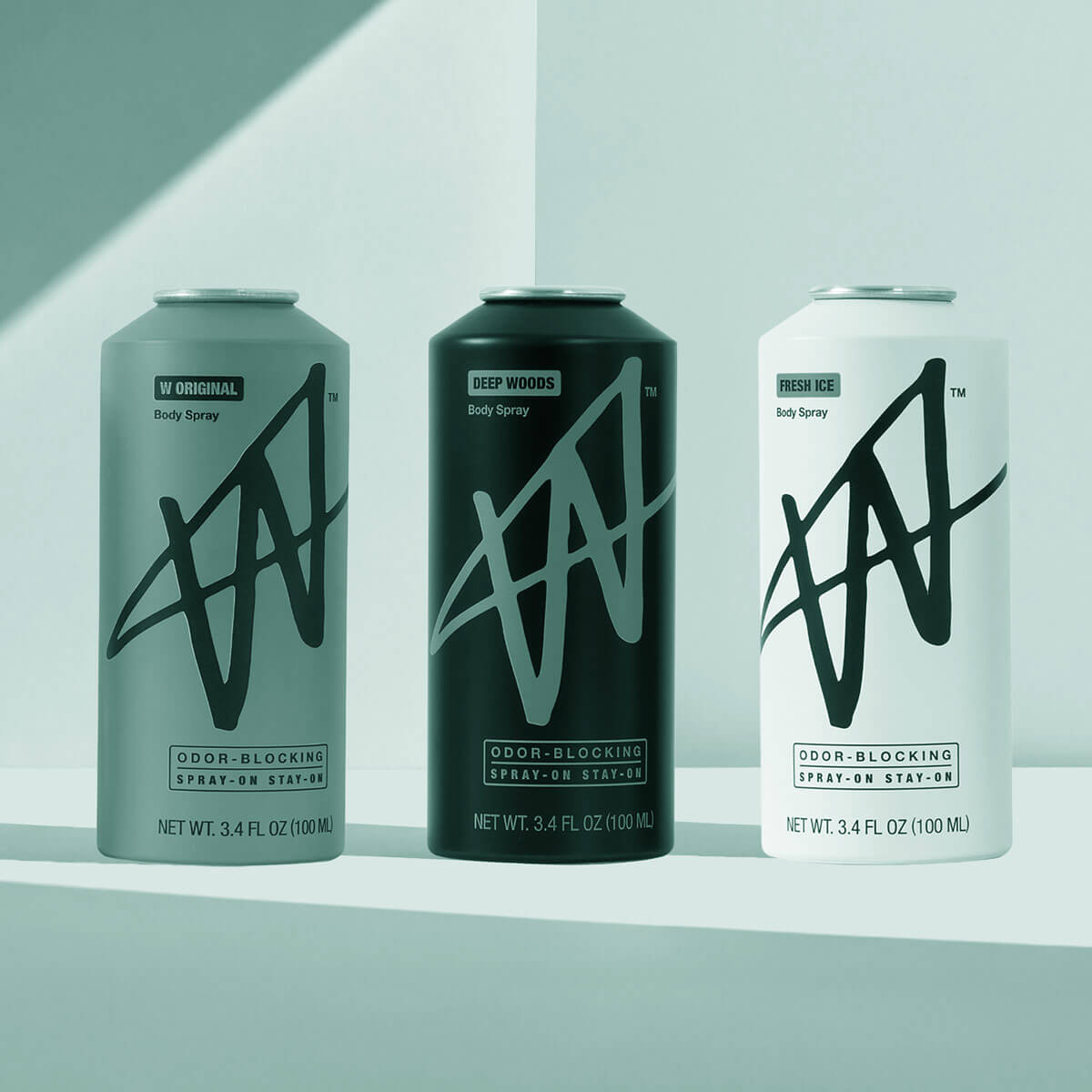 Aerosol bottles decorated with litho printing.