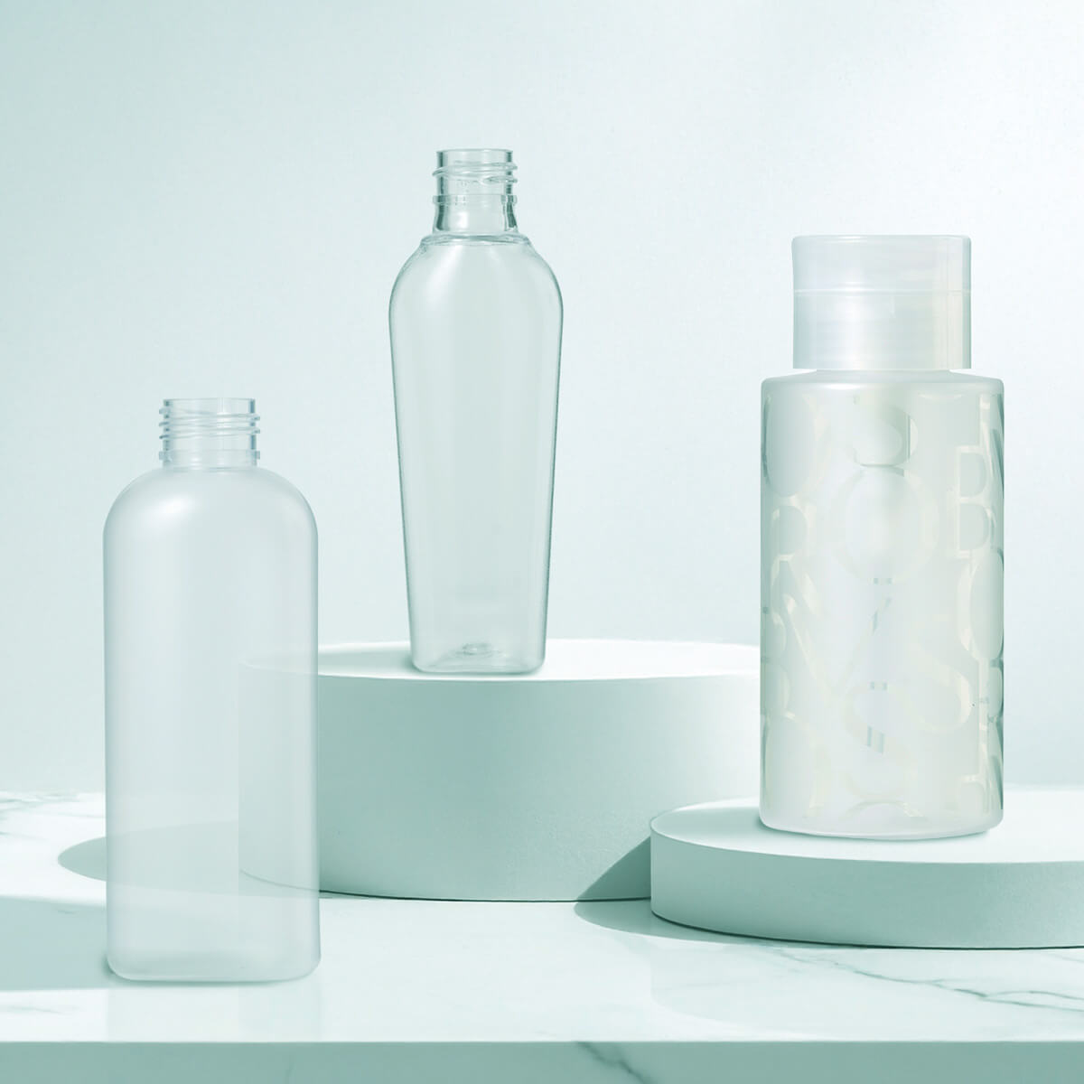 Matte finished bottles by Evergreen.