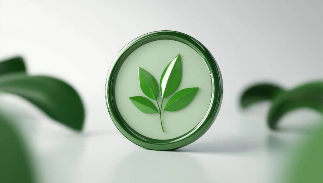 Regulatory-Reporting-Baselines Regulatory reporting baselines logo with a leaf coin.