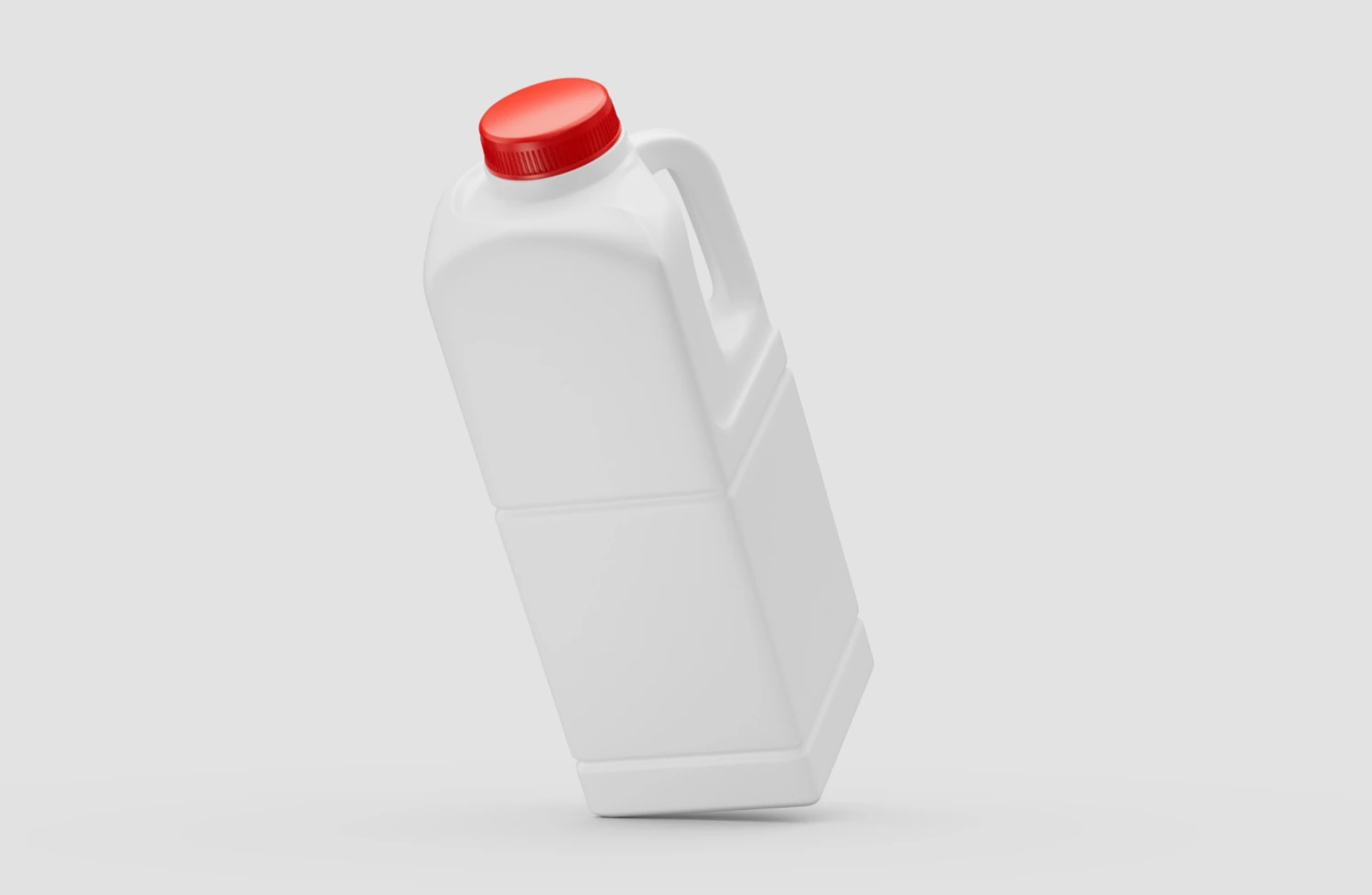 HDPE plastic milk carton example.