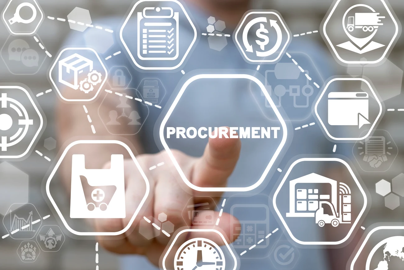 Supply chain procurement banner.
